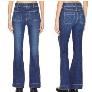Spanx Flare Patch Pockets Pull-On Jeans Size Large